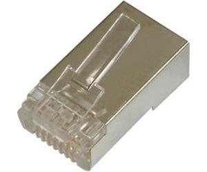 Digitus Connecteur modulaire CAT.5e pour câble rond, blindé, 1 pièce, Prise de courant