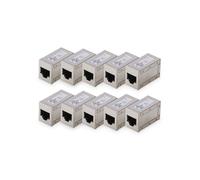 Digitus AT-AG-8-8-C6S-10 Boîtier femelle RJ45 Nombre de pôles 8 argent 10 pc(s)