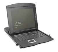 Digitus Console KVM HD LCD 19", 16 ports Cat. 5, clavier US