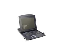 Digitus Console TFT 17" 1280x1024 avec KVM 8 ports, clavier allemand, Touchpad, 1U, DS-72210-2GE