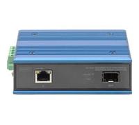 Digitus Convertisseur de média industriel DN-652103-1 – 1xRJ45 1xSFP 10/100/1000 Mbps IP40 Noir/Bleu