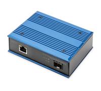 Digitus Convertisseur de média industriel 10/100/1000Base-TX (PoE) vers 1000Base-FX
