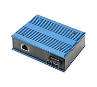 Digitus Convertisseur média Gigabit industriel - 1x RJ45 / 1x SC 1310nm monomode 20 km - Rail