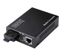Digitus Convertisseur de média Fast Ethernet monomode RJ45/SC 1310 nm jusqu'à 20 km Noir