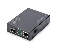 DIGITUS Convertisseur de média - SFP+ Port - 10 Gbit Ethernet - RJ45 / SFP+ - 10GBase-T to 10GBase-R - Noir