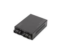 Digitus Convertisseur de Médias Fast Ethernet 100Base-FX SC/SC Multimode/Monomode 1310nm, portée 20km, fibres 8.3-100µm, DN-82024