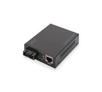 Digitus Convertisseur de Médias Gigabit PoE DN-82160, RJ45/SC Monomode 1000Base-LX, Distance 20km, PoE 30W, IEEE 802.3af/at/u/z