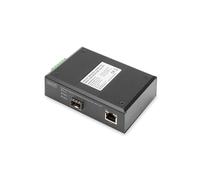 Digitus Convertisseur de Médias Gigabit PoE Industriel PSE, RJ45, SFP, 1000 Mbit/s, 1xRJ45 10/100/1000Base-T, 1xSFP 1000Base-X, PoE 30W, IP40
