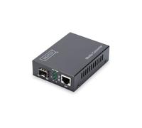 Digitus Convertisseur de Médias Gigabit RJ45/SFP DN-82130 - 1000 Mbit/s, SFP 80km, IEEE 802.3/u/z, Auto MDI/MDI-X, Buffer 2048 Ko