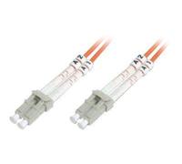 DIGITUS - Cordon de raccordement - LC multi-mode (M) pour LC multi-mode (M) - 1 m - 1 m - fibre optique - 50 / 125 microns - OM2 - sans halogène - orange