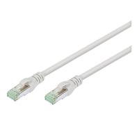 DIGITUS - Cordon de raccordement - RJ-45 (M) pour RJ-45 (M) - 2 m - SFTP - CAT 8.1 - IEEE 802.3 - sans halogène, moulé - gris