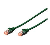 DIGITUS - Cordon de raccordement - RJ-45 (M) pour RJ-45 (M) - 5 m - SFTP - CAT 6 - démarré, sans halogène, sans crochet - vert, RAL 6016