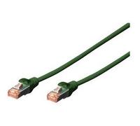 DIGITUS - Cordon de raccordement - RJ-45 (M) pour RJ-45 (M) - 50 cm - SFTP - CAT 6 - démarré, sans halogène, sans crochet - vert, RAL 6016 G