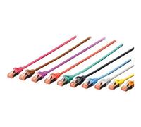 DIGITUS - Cordon de raccordement - RJ-45 (M) pour RJ-45 (M) - 50 cm - SFTP - CAT 6 - sans halogène - gris