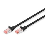 DIGITUS - Cordon de raccordement - RJ-45 (M) pour RJ-45 (M) - SFTP - CAT 6 - sans halogène - noir