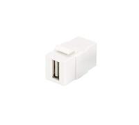 DIGITUS Couplage Keystone USB 2.0 - Pour DN-93832 - Blanc pur (RAL 9003)