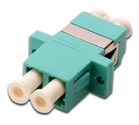 DIGITUS Coupleur Fibre Optique - LC/LC - OM3 - multimode - Fibre Optique - Technologie réseau - Couleur Aqua