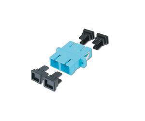 Digitus Coupleur Fibre Optique SC/SC Multimode, Corps Polymère, Virole Céramique Zircone, Conditionnement 30 pièces