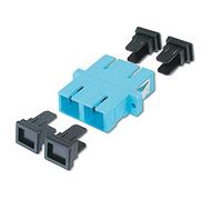 DIGITUS Coupleur Fibre Optique - SC/SC - OM3 - multimode - Fibre Optique - Technique de réseau - Couleur Bleue