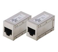 Digitus Connecteur RJ45 Cat 6 modulaire – 2 pièces, compatible PoE – Argenté