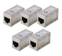 Digitus Boîtier femelle RJ45 AT-AG-8-8-C6S 8 pôles argent 5 pièces
