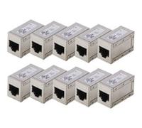 Digitus Connecteur RJ45 Cat 6 – 10 pièces, compatible PoE, modulaire – Argenté