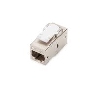 Digitus Coupleur Modulaire CAT 6A Classe EA Blindé - Double RJ45 Femelle Nickel - 20x35x20mm - Température -10°C à 50°C - DN-93906