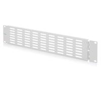 DIGITUS Couvercle Aveugle 19 Pouces avec Fentes d'aération et charnière | 2U - Tôle d'acier - cache pour armoire réseau 19 pouces ou rack audiovisuel - avec matériel de fixation - gris