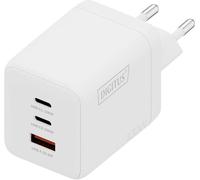 Digitus Chargeur USB GaN II – 3 ports (2x USB‑C + USB‑A) jusqu'à 100 W – Charge rapide – Blanc