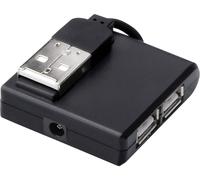 Digitus Hub USB 2.0 High-Speed 4 ports – 4x USB A femelle, 1x USB B mini mâle, câble inclus