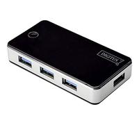Digitus Hub USB DA-70231 – 4 ports USB 3.2 Gen 1 Type A, 5 Gbit/s, compact noir