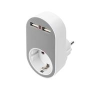 DIGITUS DA-70617 Adaptateur universel de prises DIGITUS 2 x USB-A