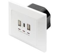 Digitus DA-70618 Prise de charge USB avec USB blanc