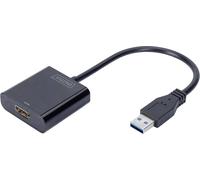 DIGITUS Adaptateur USB 3.0 vers HDMI - 1920 x 1080 pixels - 1080p - Noir - Ampoule - 220 mm - 160 mm