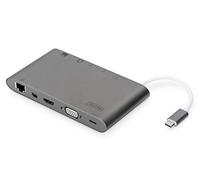 Digitus DA-70875 Dock Station USB-C 11x Puertos Gris