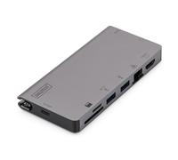 DIGITUS DA-70877 DIGITUS Station d'accueil multiports de voyage, USB-C, 8 ports