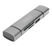 Digitus DA-70886 Hub / lecteur de carte mémoire externe USB 3.0, USB-A, USB-C®
