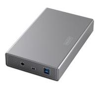 Digitus Boîtier USB 3.0 pour disque dur 3,5" SATA III – SSD/HDD jusqu'à 16 To – Aluminium, avec alim