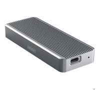 DIGITUS boîtier Externe M.2 - USB 3.2 Gen2x2 Type-C - 20 Gbit/s - Supporte Les SSD NVMe jusqu'à 8 TB - pour Les SSD 2230/2242/2260/2280 - Boîtier en Aluminium - Gris