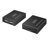 Digitus Extenseur via câble torsadé Cat.6 USB2.0 150m 4x USB-A 480Mbps 1x RJ45 Gigabit ensemble