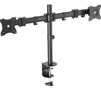 Digitus DA-90349 Support de table pour écran 2 Écran(s) 38,1 cm (15) - 68,6 cm (27) noir rotatif, réglable en hauteur, inclinable, mobile, rotatif, sur pied