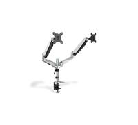 Digitus DA-90353 Support Bureau Double Écran 17"-27" VESA 75/100, Ressort Pneumatique, Inclinaison 90°, Pivotement 180°, Rotation 180°, Max 8kg