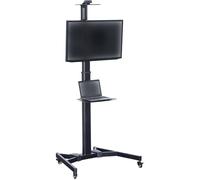 Digitus DA-90370 Chariot TV réglable en hauteur, avec panneau porte-clavier,