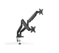 Digitus Pied DA-90395 - Support double bras réglables pour 2 écrans LCD 15"-32" noir mat