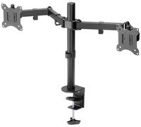 Digitus Support double écran DA-90400, pince de table pour 2 écrans 15-32" VESA 75/100 noir mat