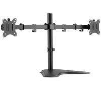 Digitus DA-90401 x2 Support de table pour écran 38,1 cm (15\ ) - 81,3 cm (32\ ) noir, noir (mat) rotatif, réglable en hauteur