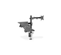Digitus Bras pour écran 17-32" et plateau pour portable – 9 kg max chacun – fixation pince/œillet