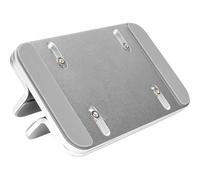 DIGITUS DA-90439 - Support Vertical pour Ordinateur Portable - Taille Variable 7,7-40 mm - Pads en Silicone à l'intérieur - Pads antidérapants - Gain de Place - Design Aluminium Intemporel - Argenté