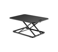 Digitus DA-90445 Convertisseur Bureau Ergonomique Assis/Debout 67x47cm, Hauteur Réglable 4.5-40.5cm, Charge Max 8kg, Aluminium/MDF/Acier, Noir