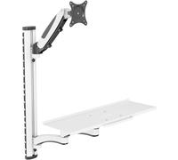 Digitus DA-90451 simple Support mural pour écran 5,1 cm (2) - 304,8 cm (120) noir, blanc extensible, rotatif, réglable en hauteur, inclinable, inclinable +